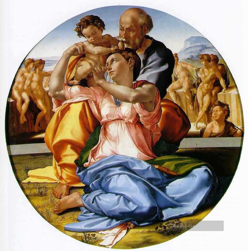 Doni tondo Hochrenaissance Michelangelo Ölgemälde
